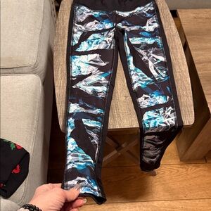 Aeropostale Black Leggings with White Trim